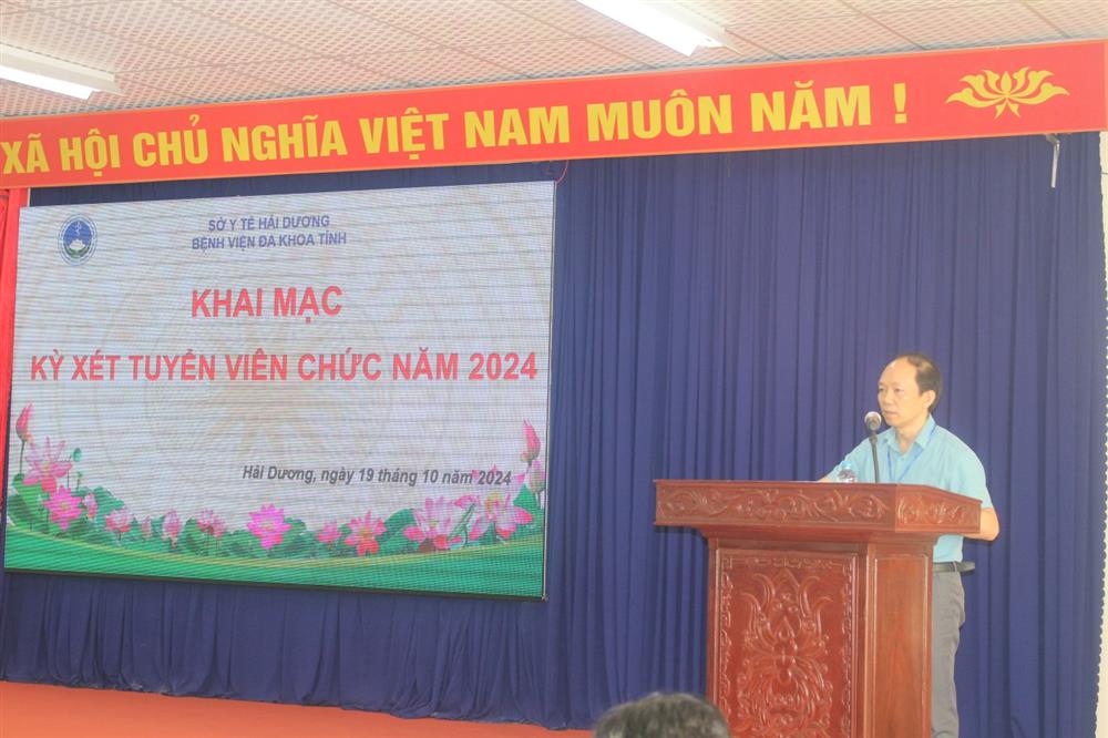 Bệnh viện Đa khoa tỉnh Hải Dương khai mạc kỳ thi tuyển dụng viên chức năm 2024